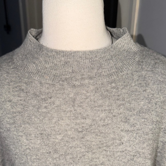 Everlane Cashmere Light Gray Turtleneck Sweater - Picture 3 of 8